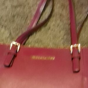 Michael Kors Burgundy Shoulder Bag